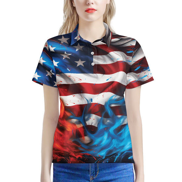 Women's Blaze of Freedom Polo Shirt