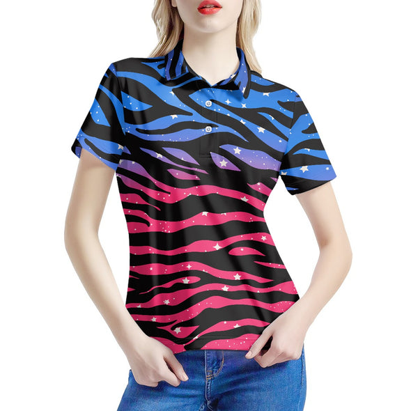 Women's CosmicZebra Polo Shirt