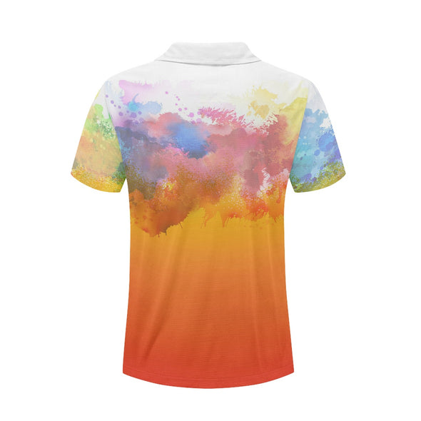 Men's Sunset Splash Polo Shirt