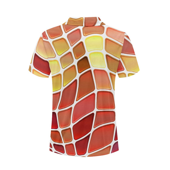 Men's Ember Mosaic Polo Shirt