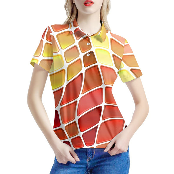 Women's Amber Mosaic Polo Shirt