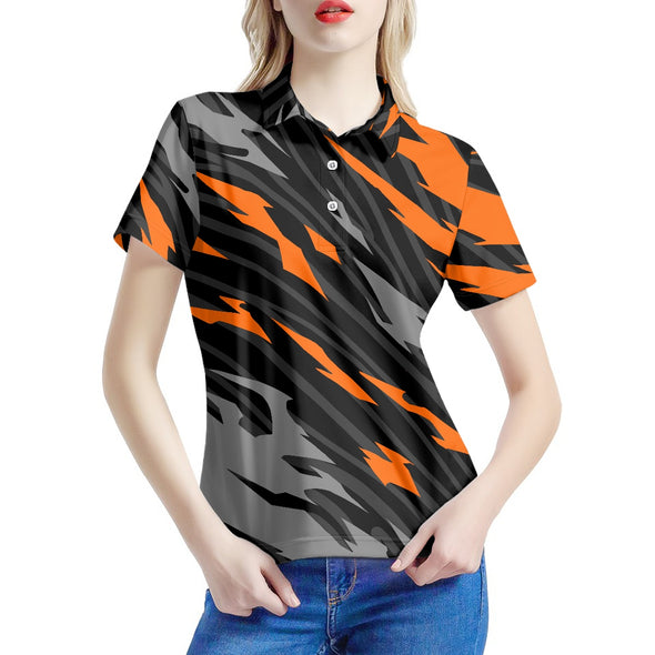 Women's InfernoStripe Polo Shirt