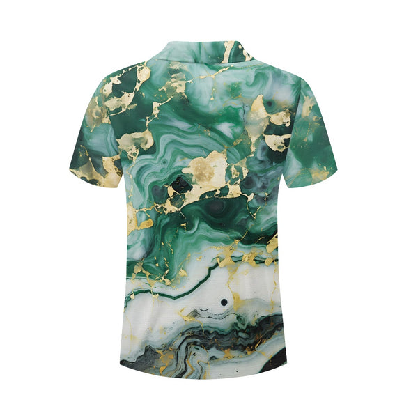 Men's EmeraldGold Polo Shirt