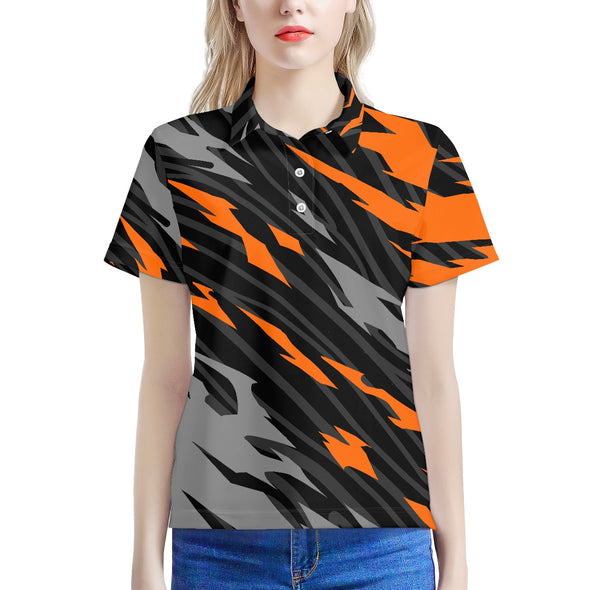 Women's InfernoStripe Polo Shirt