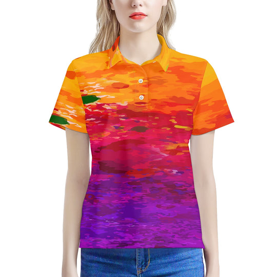 Women's SunsetGlow Polo Shirt