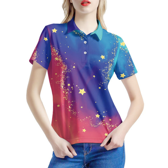 Women's StarryTwilight Polo Shirt