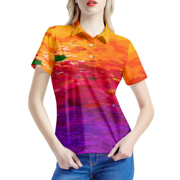 Women's SunsetGlow Polo Shirt