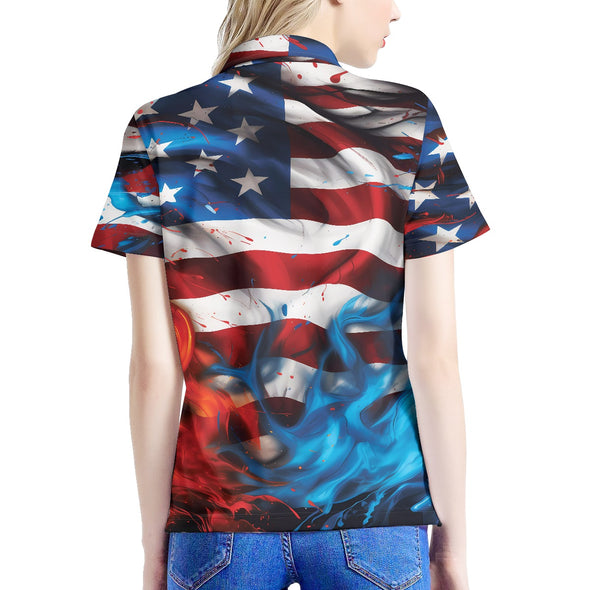 Women's Blaze of Freedom Polo Shirt