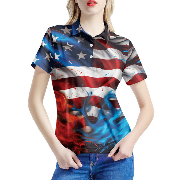 Women's Blaze of Freedom Polo Shirt